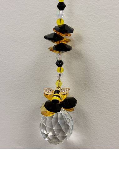 Bee Crystal Suncatcher